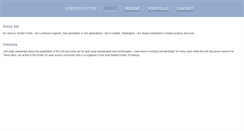 Desktop Screenshot of gordonpotter.com