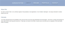 Tablet Screenshot of gordonpotter.com